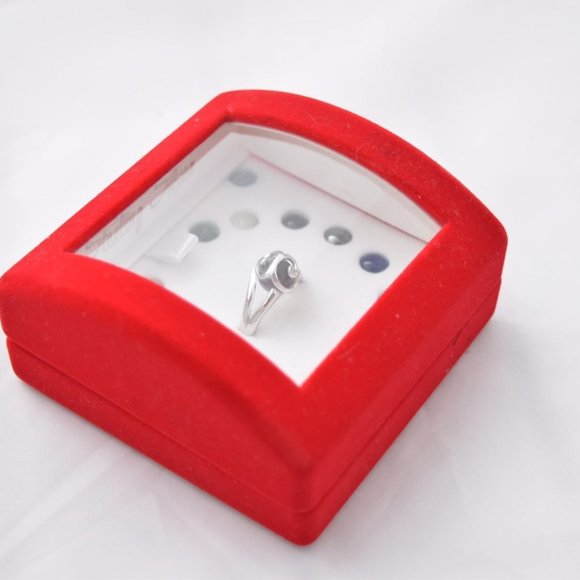 925 Sterling Silver Interchangeable Ring w/ Stones - Picture 7 of 12